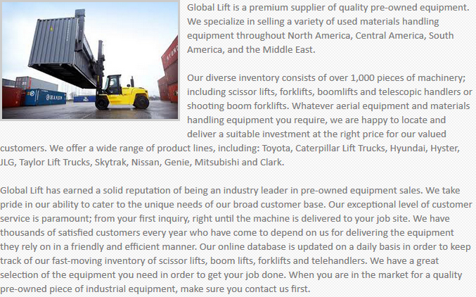 Global Lift Equipment Phoenix